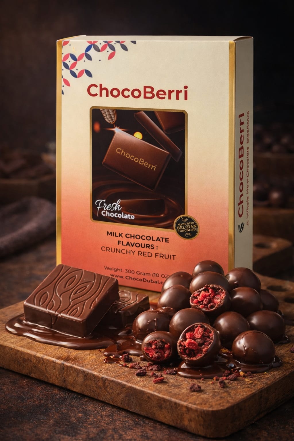 RED FRUITS Dark Chocolate, Ajman