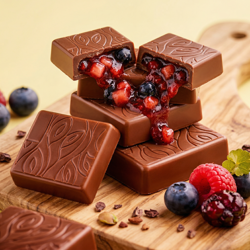 PE 3 and PE 10-Milk Chocolate + Red Fruit PE 3 and PE 10-Milk Chocolate + Red Fruit